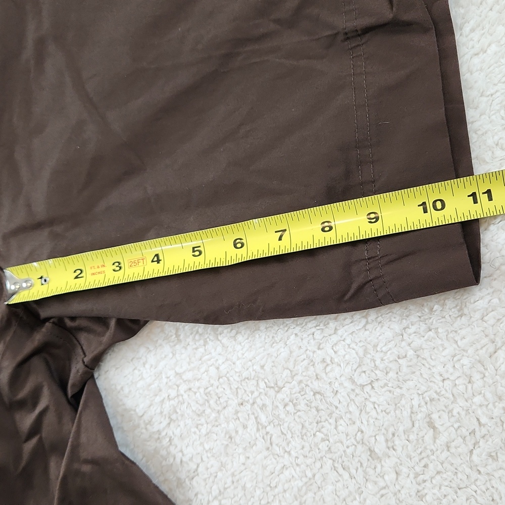 Brown Shorts with Striped Belt 16W Kim Rogers - Picture 2 of 5
